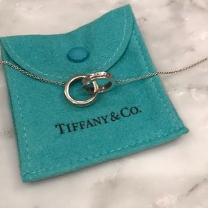 Tiffany interlocking rings necklace